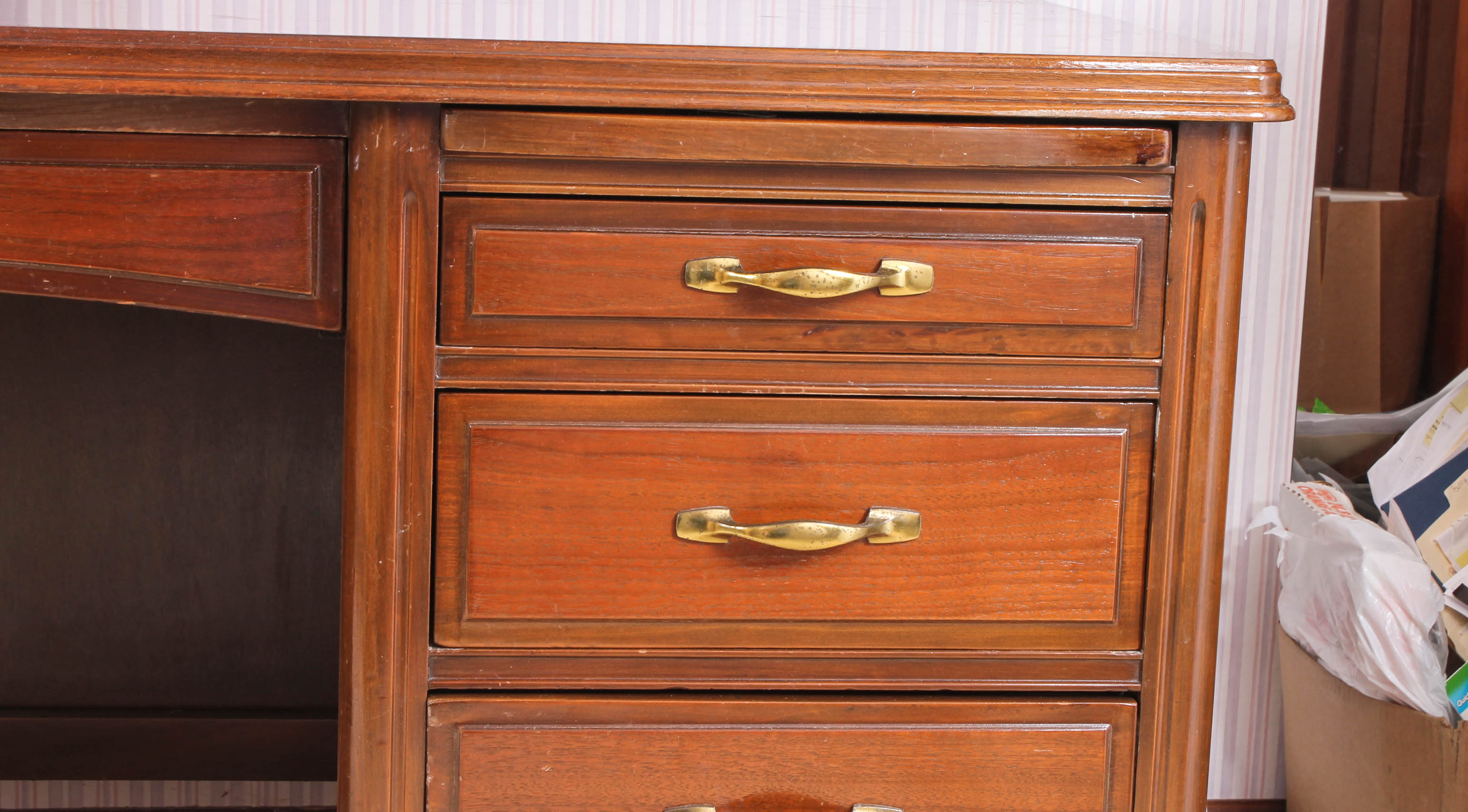 Vintage Wooden Desk by Indiana Desk Company