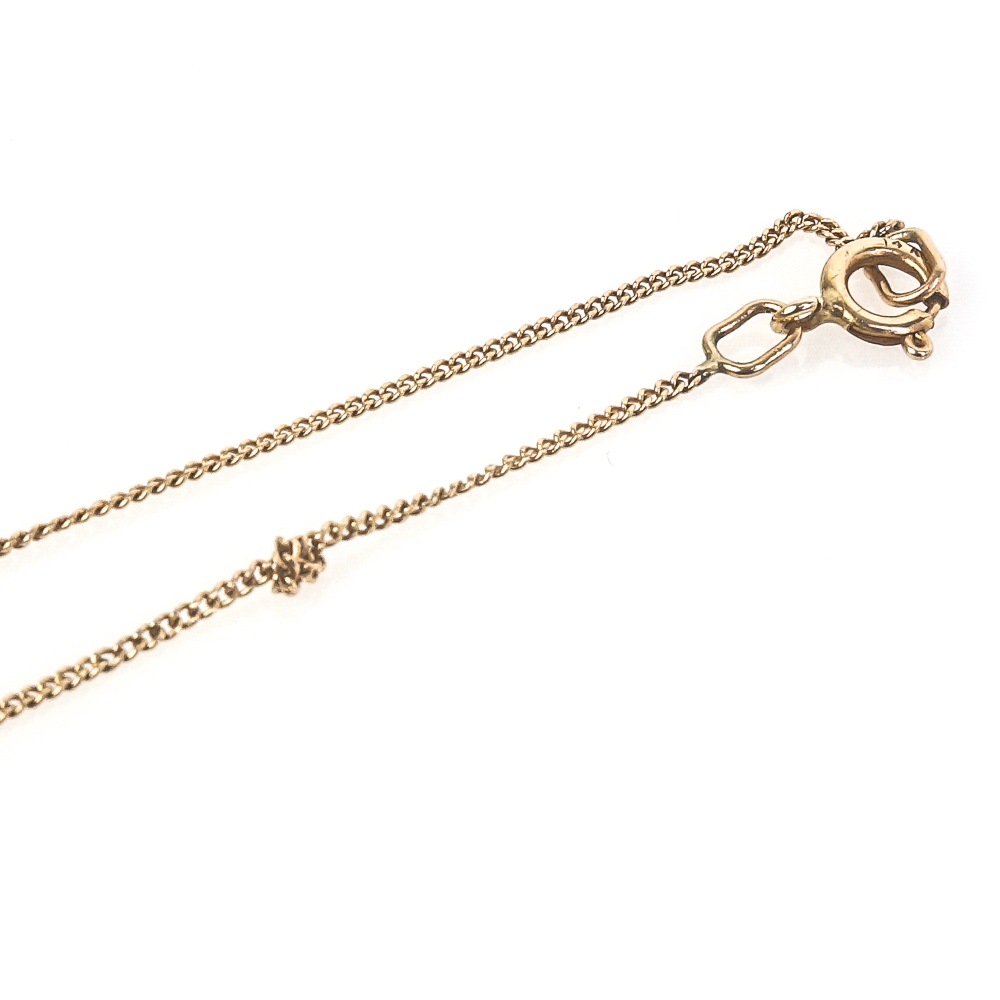 14K Yellow Gold and Multi-Stone V-Pendant Necklace