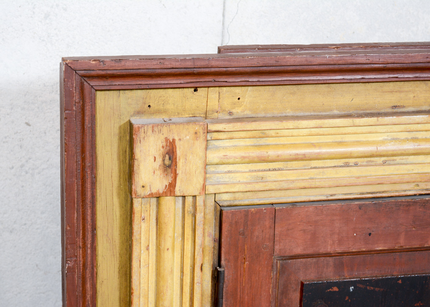 Antique Painted Corner Cupboard