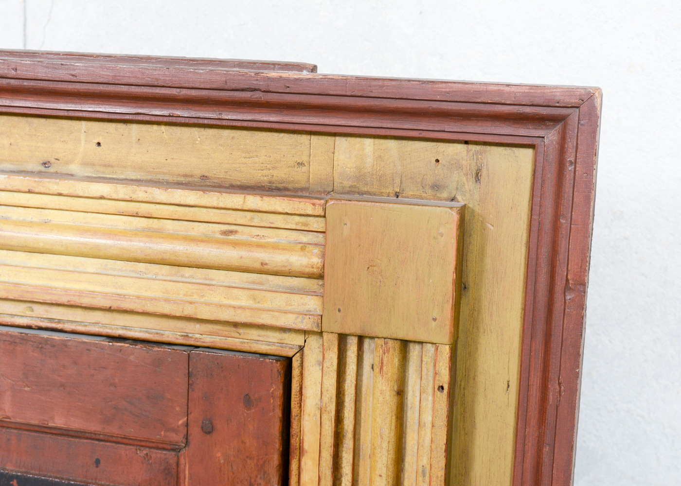 Antique Painted Corner Cupboard