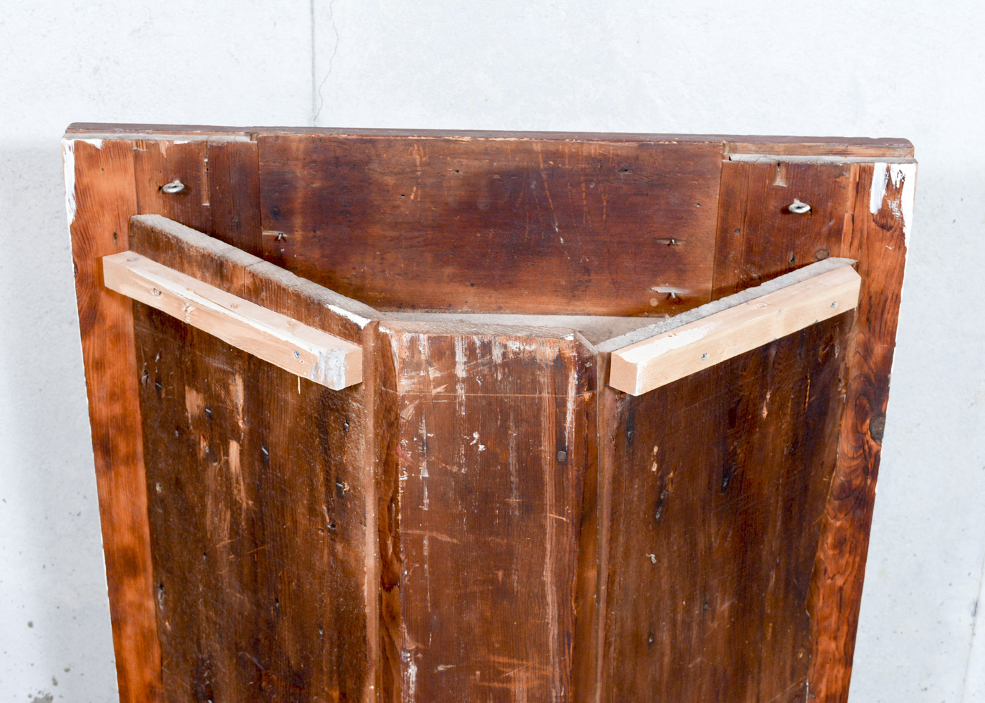 Antique Painted Corner Cupboard