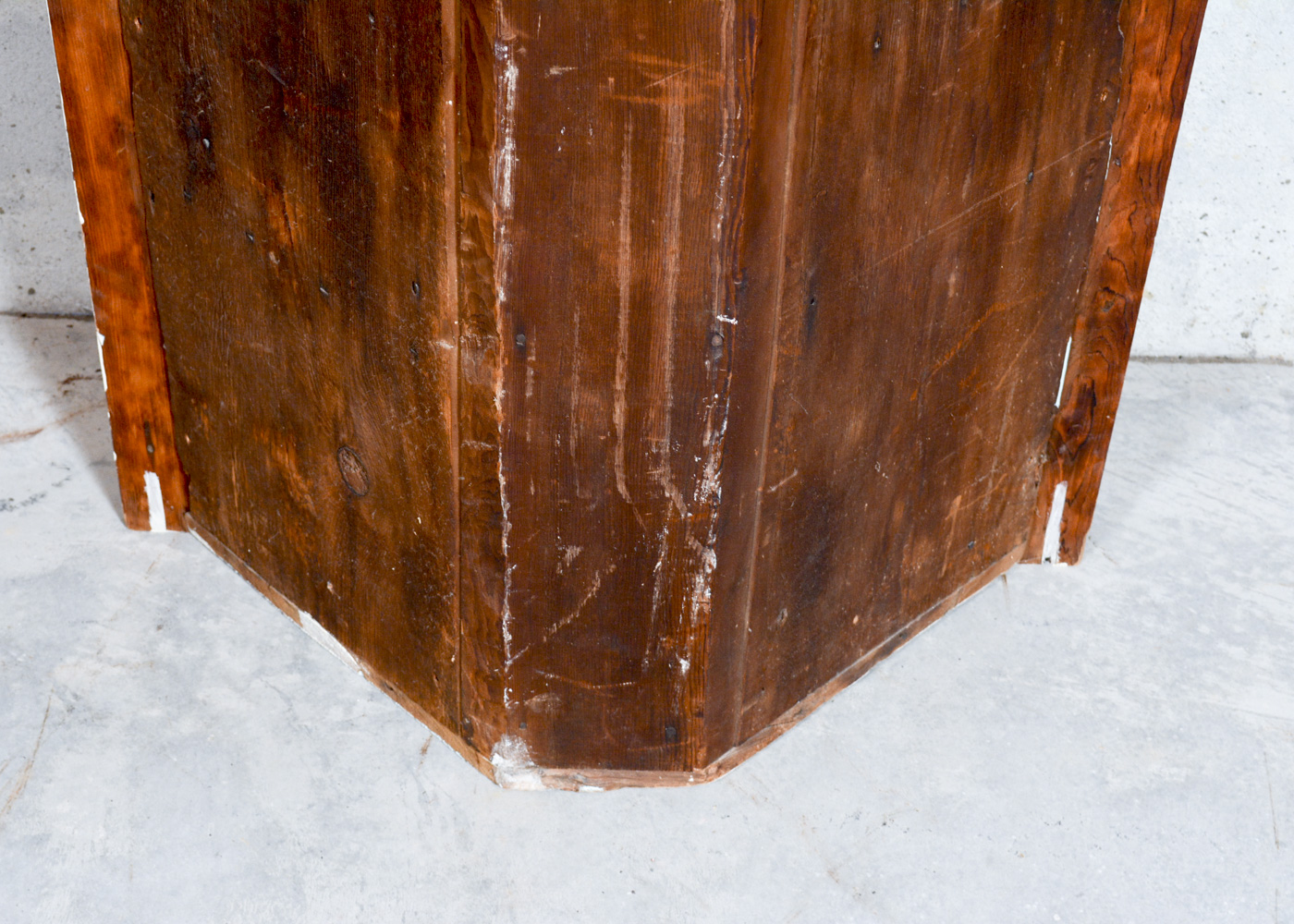 Antique Painted Corner Cupboard