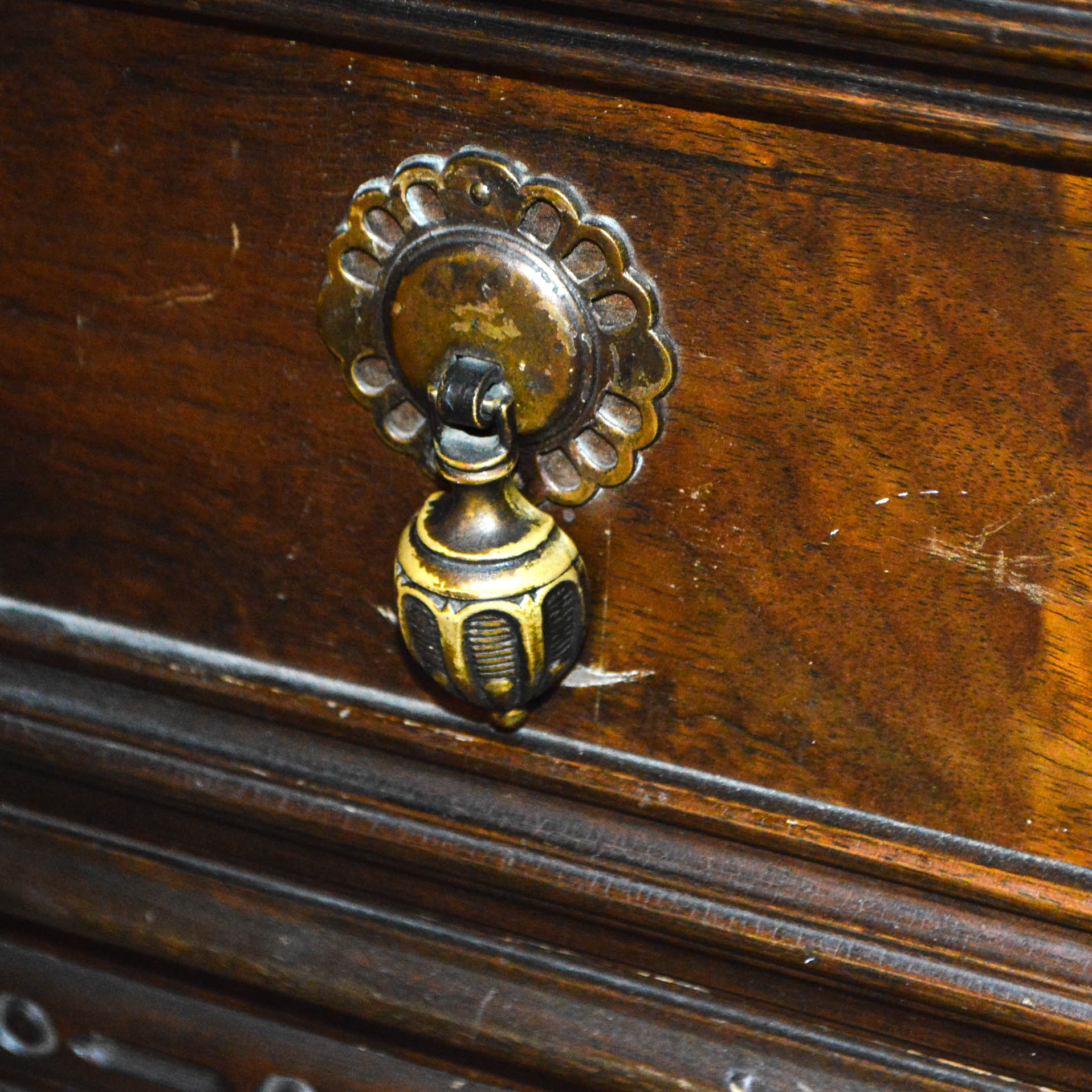 Vintage Jacobean Style China Cabinet
