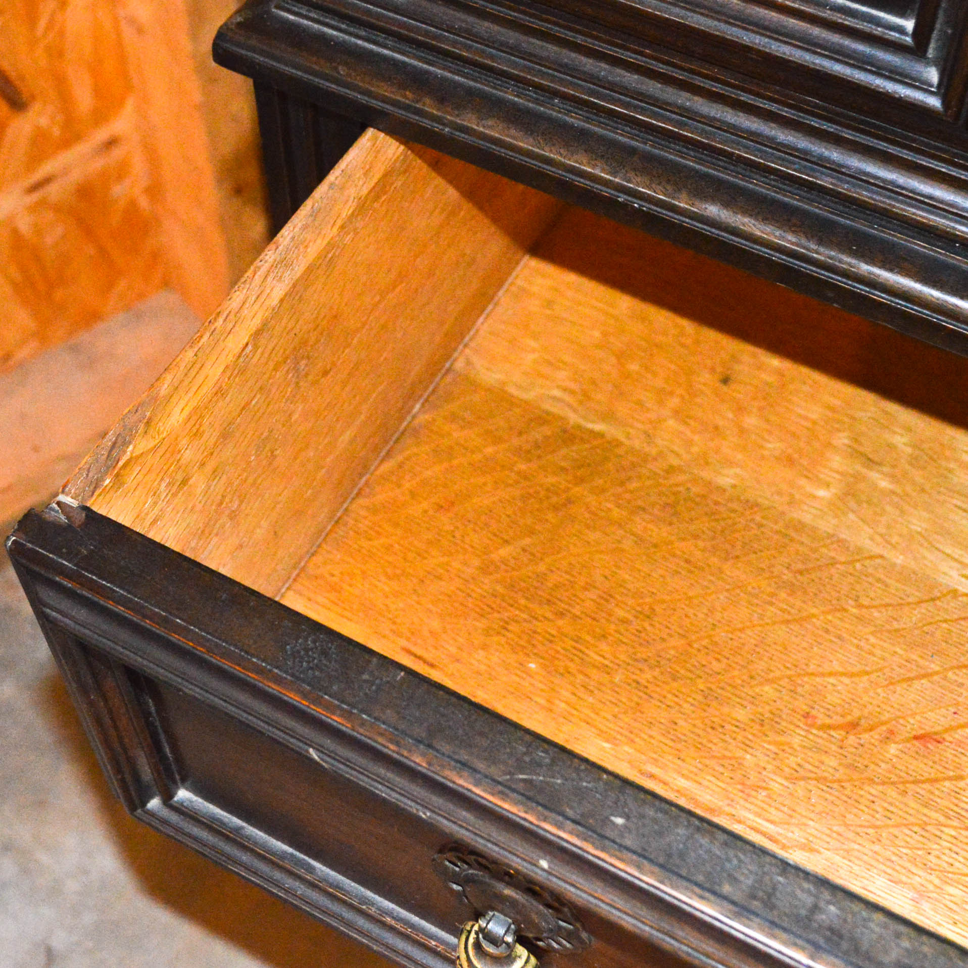 Vintage Jacobean Style China Cabinet