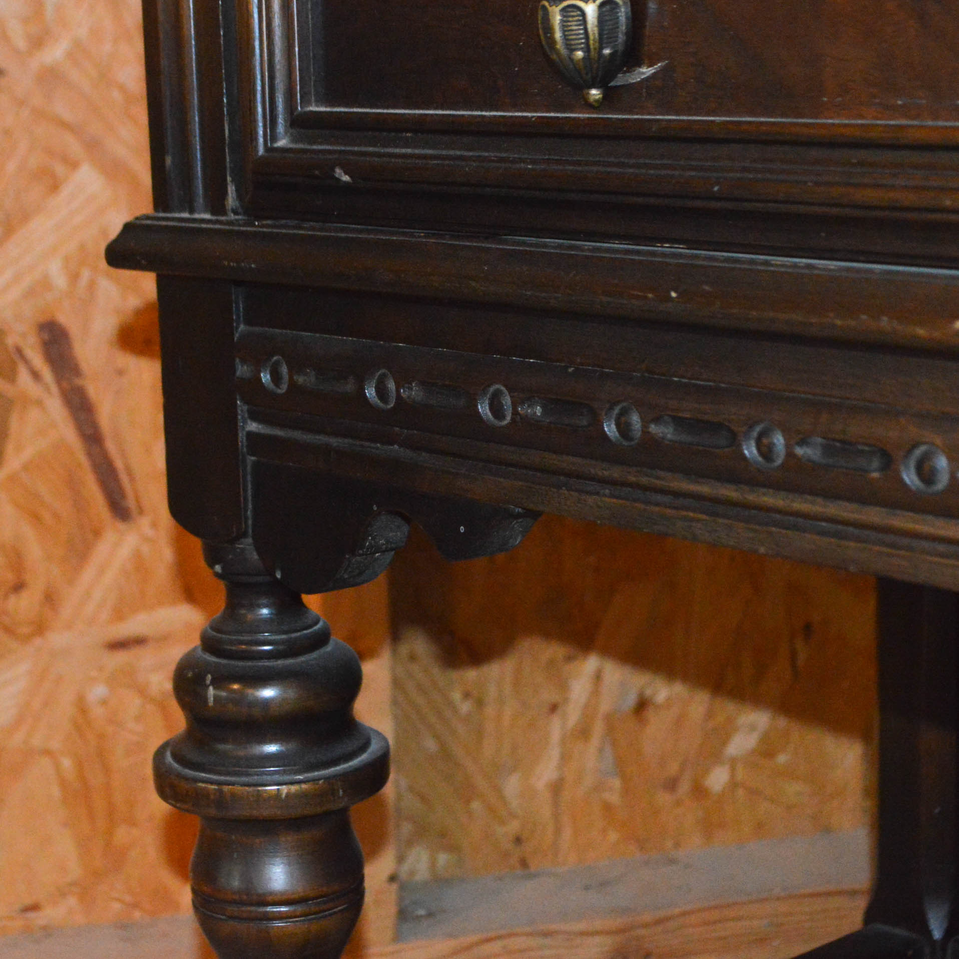 Vintage Jacobean Style China Cabinet