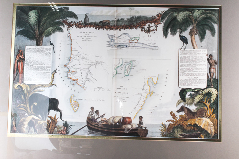 Offset Lithograph Print on Paper "Senegambia, Isle of Gorée, Madagascar"