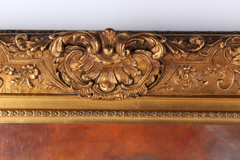 Charles P. Appel Oil Painting on Canvas of Landscape at Sunrise