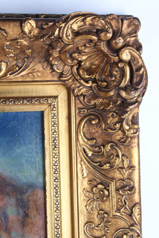 Charles P. Appel Oil Painting on Canvas of Landscape at Sunrise