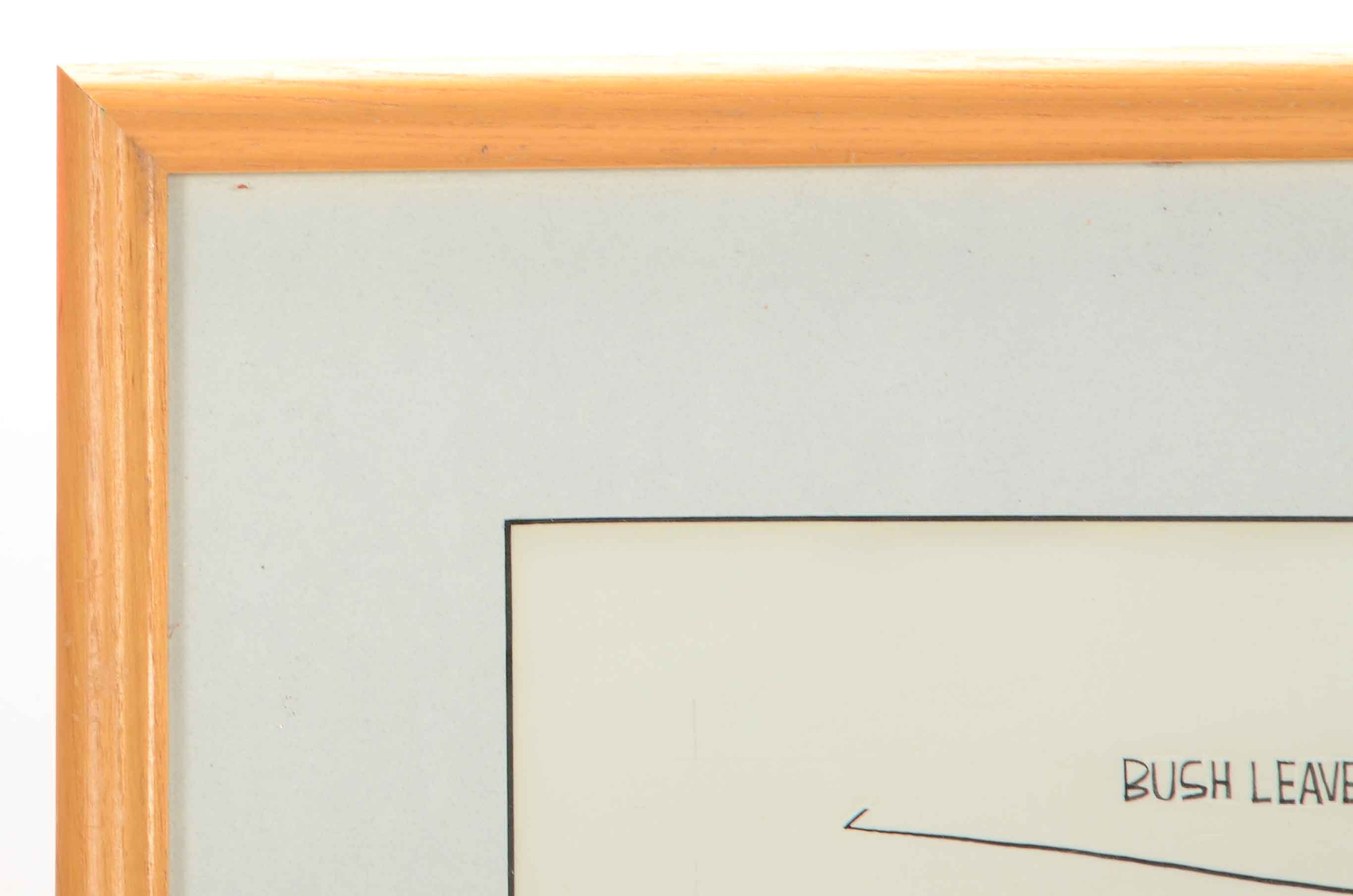 Jeff Stahler Original 1993 Ink Cartoon Illustration Prototype for The Cincinnati Post