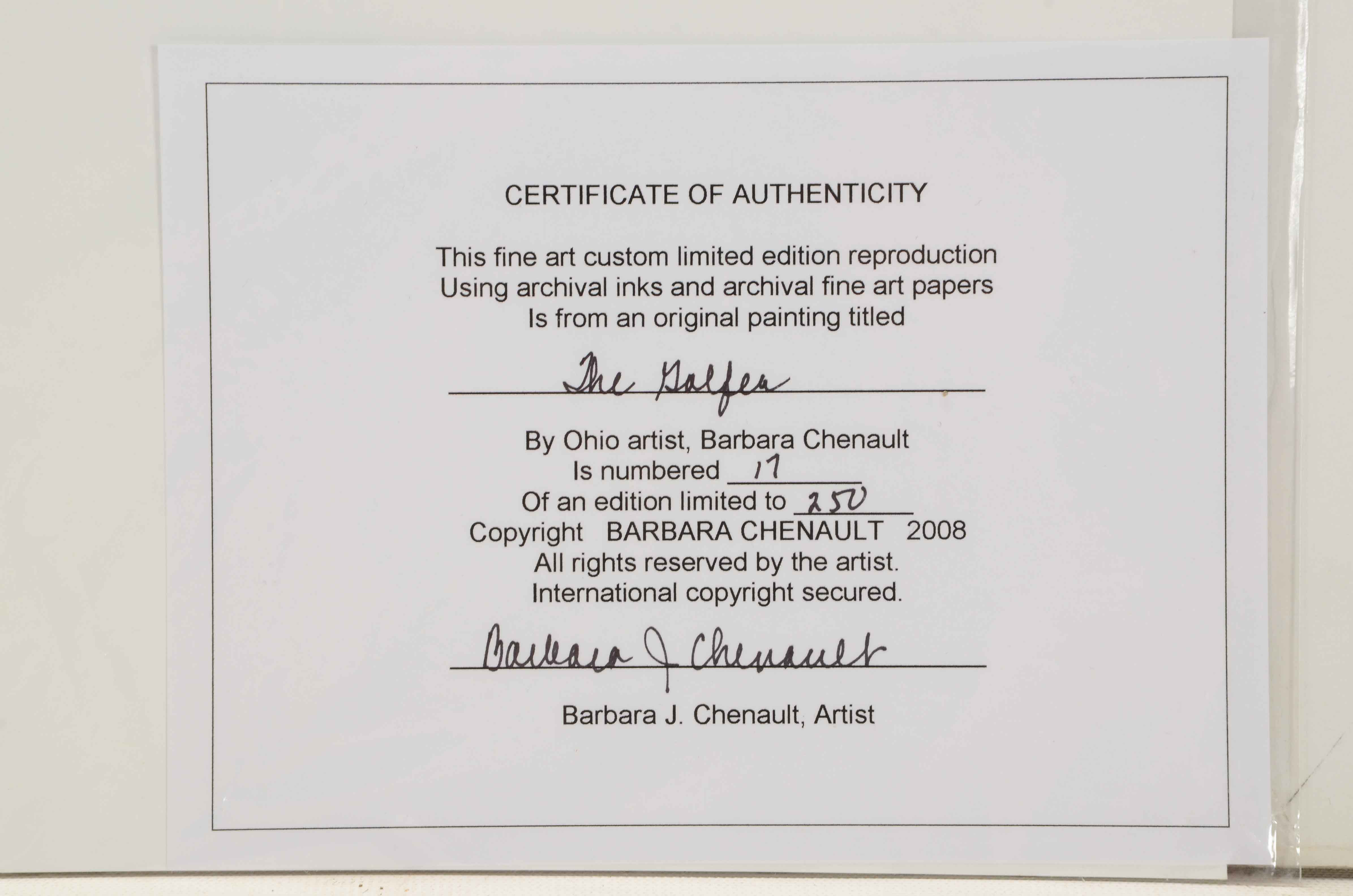 Three Giclees on Paper after Barbara Chenault