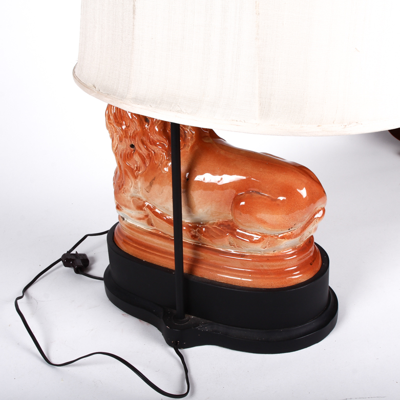 Staffordshire Style Lion Table Lamp