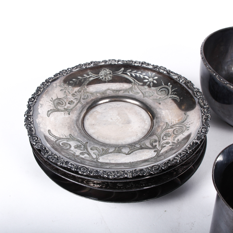 Antique Southington Quadruple Silver Plated Tableware
