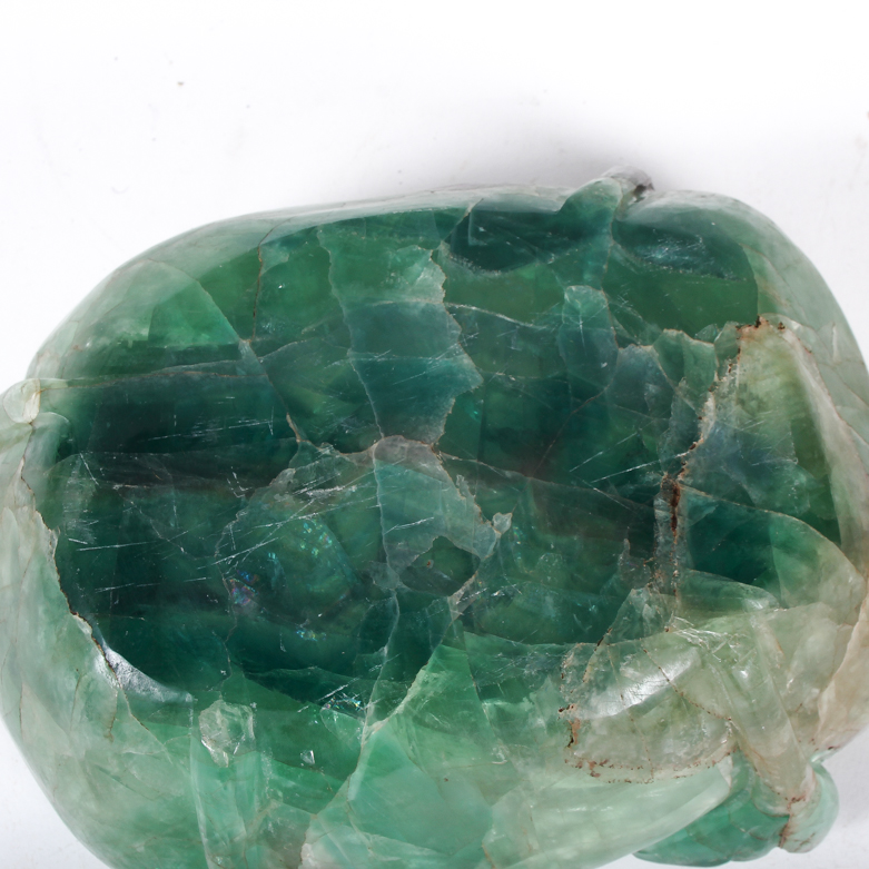 Vintage Carved Jadeite Bowl