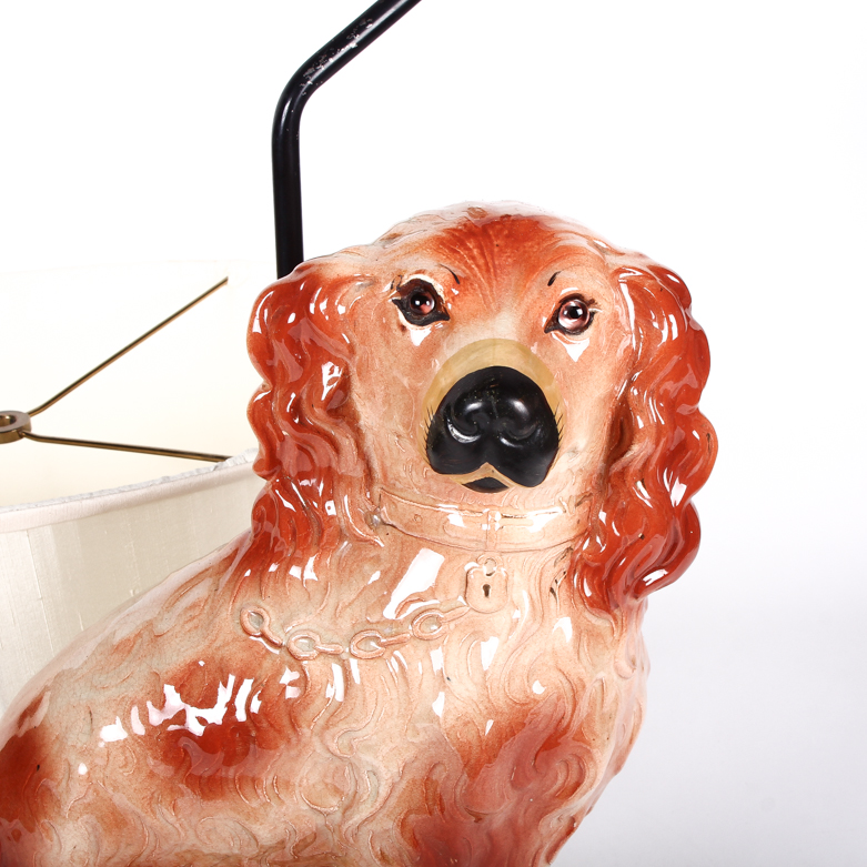 Staffordshire Style Spaniel Table Lamp