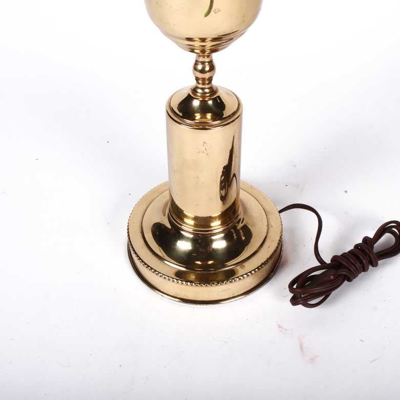 Gold Tone Metal Table Lamp