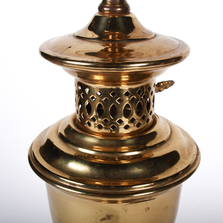 Gold Tone Metal Table Lamp