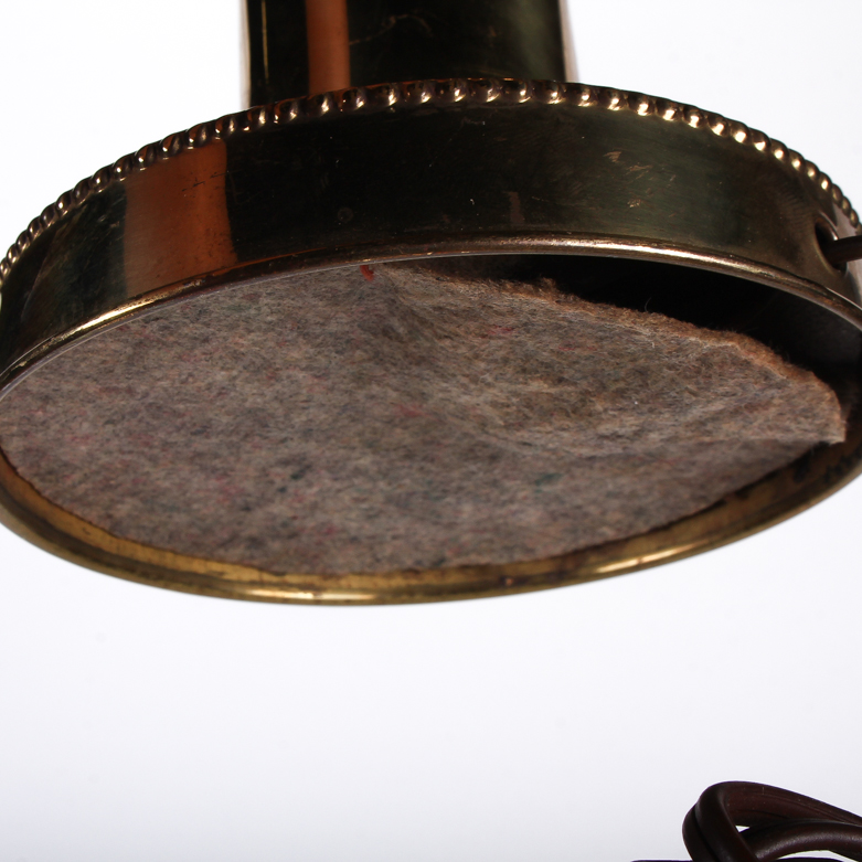 Gold Tone Metal Table Lamp