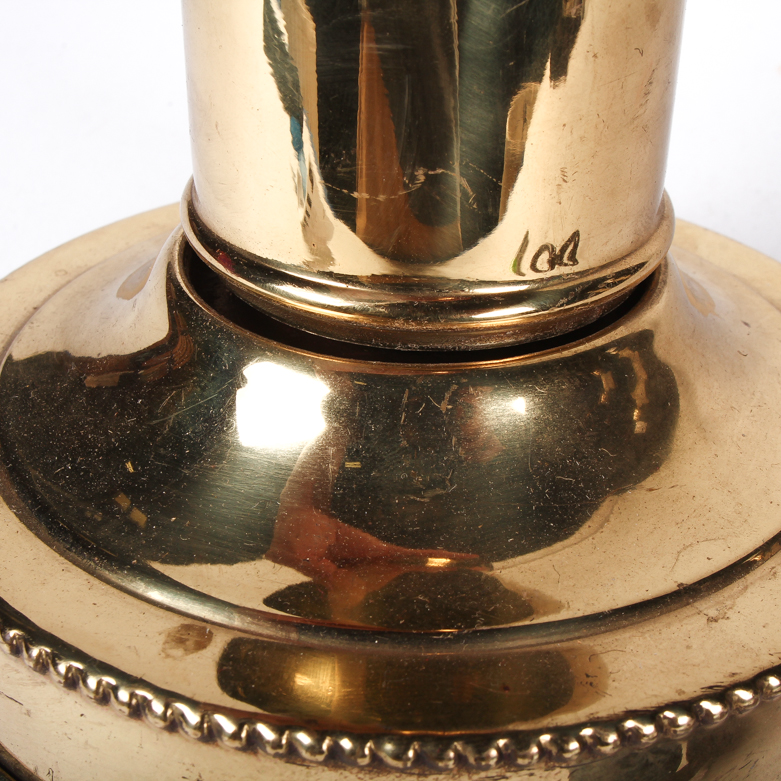 Gold Tone Metal Table Lamp