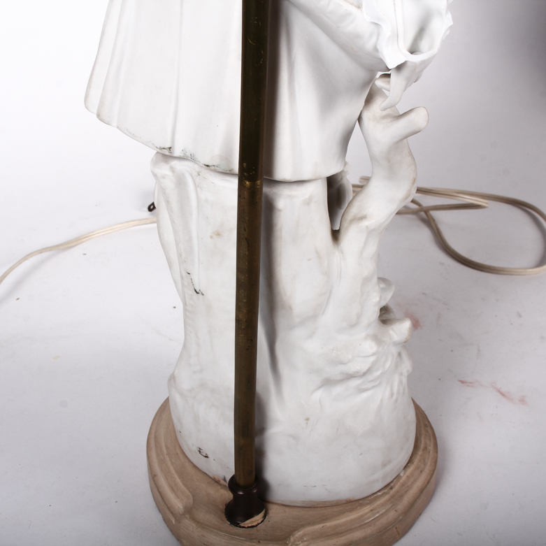 Vintage Colonial Ceramic Figurine Lamps