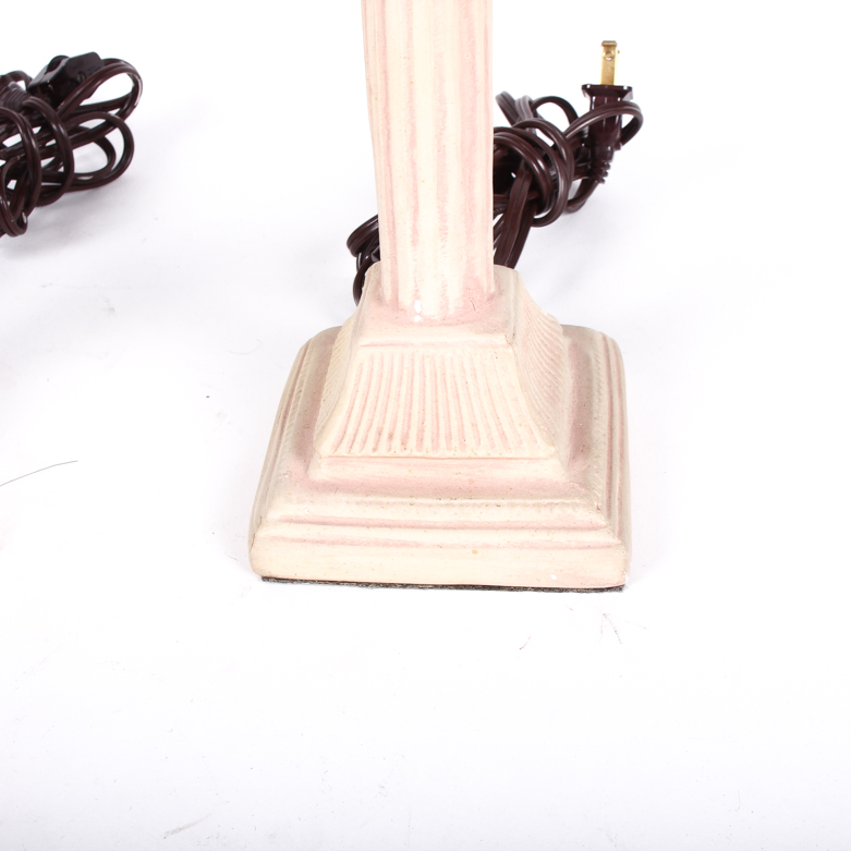 Pair of Stoneware Table Lamps
