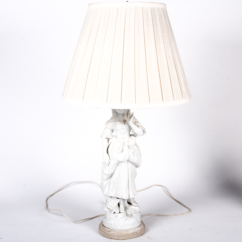 Vintage Colonial Ceramic Figurine Lamps