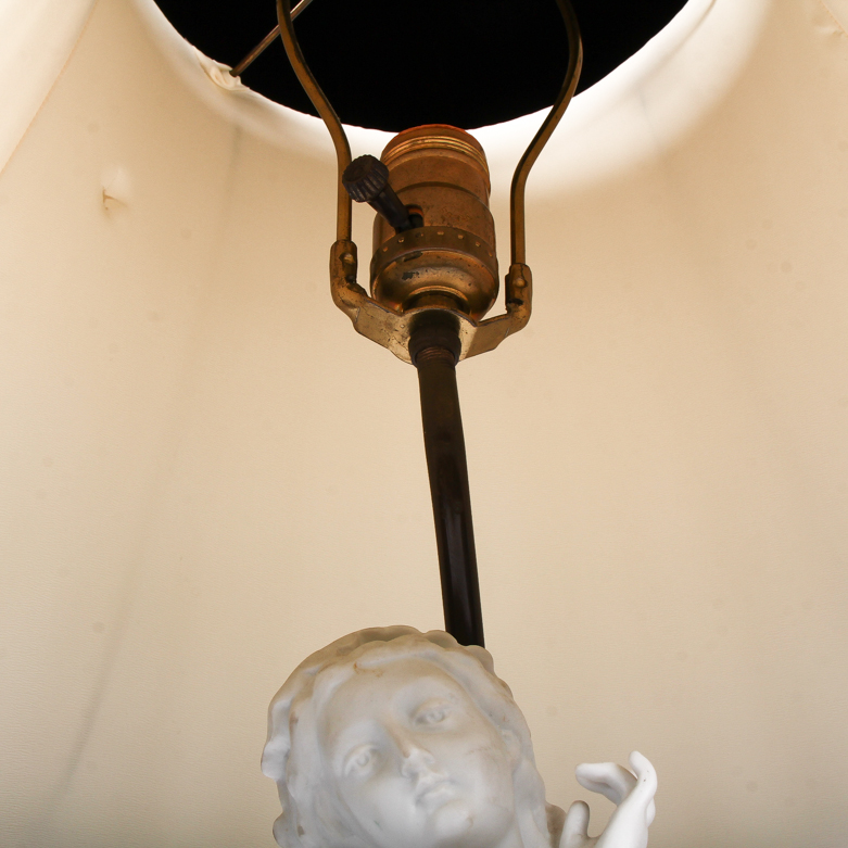 Vintage Colonial Ceramic Figurine Lamps
