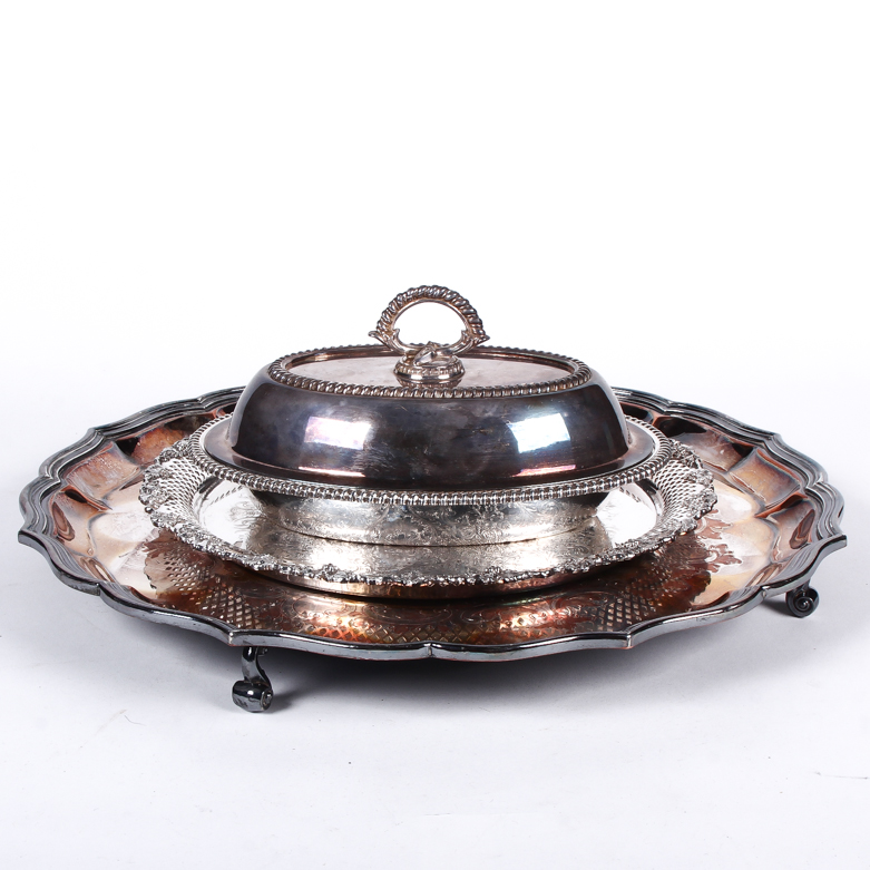 Collection of Vintage E.G. Webster & Son Silver Plate Servingware