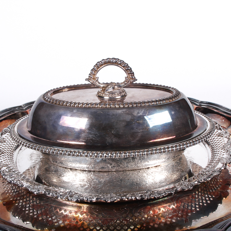 Collection of Vintage E.G. Webster & Son Silver Plate Servingware