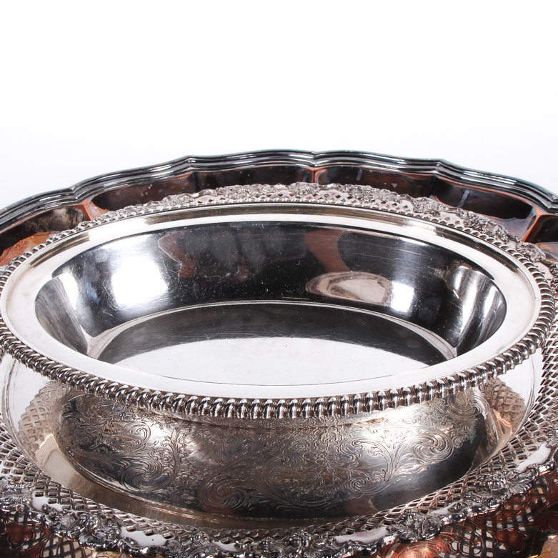 Collection of Vintage E.G. Webster & Son Silver Plate Servingware