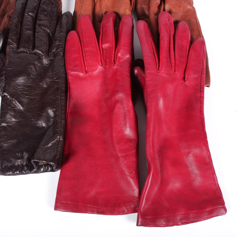 Collection of Suede and Leather Gloves