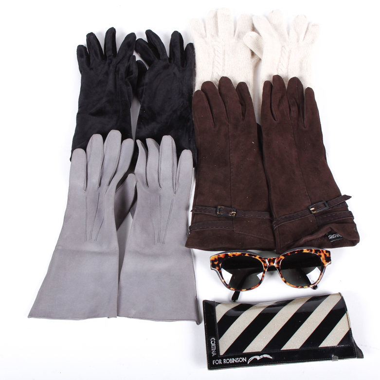 Krizia Sunglasses and Women's Gloves