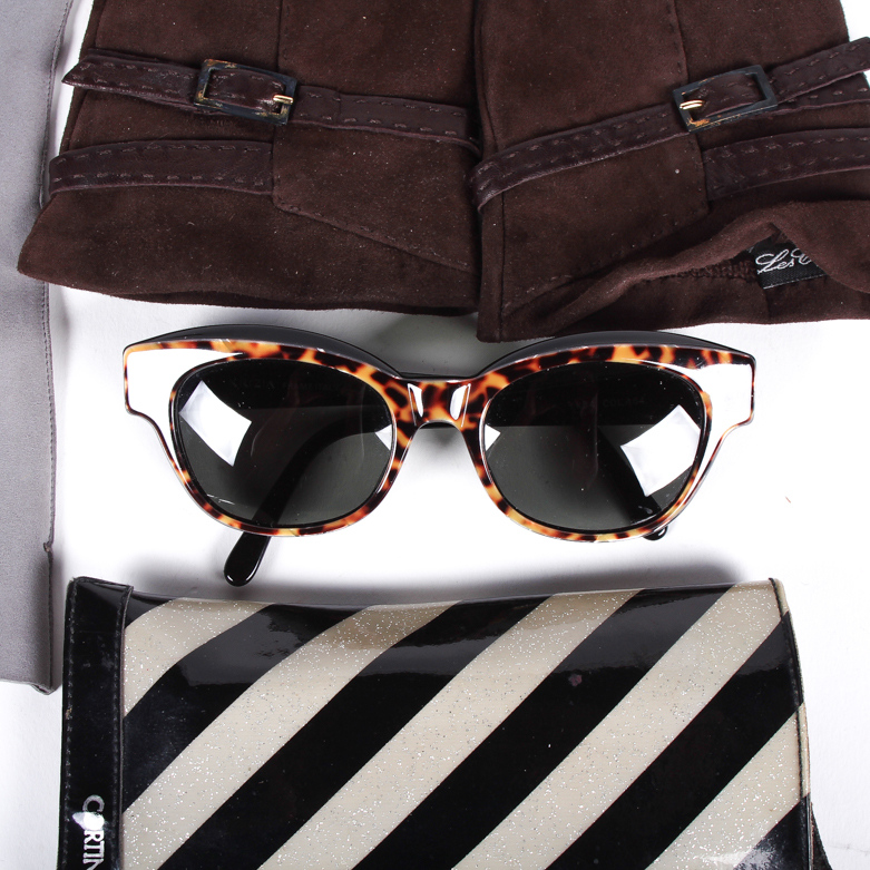Krizia Sunglasses and Women's Gloves