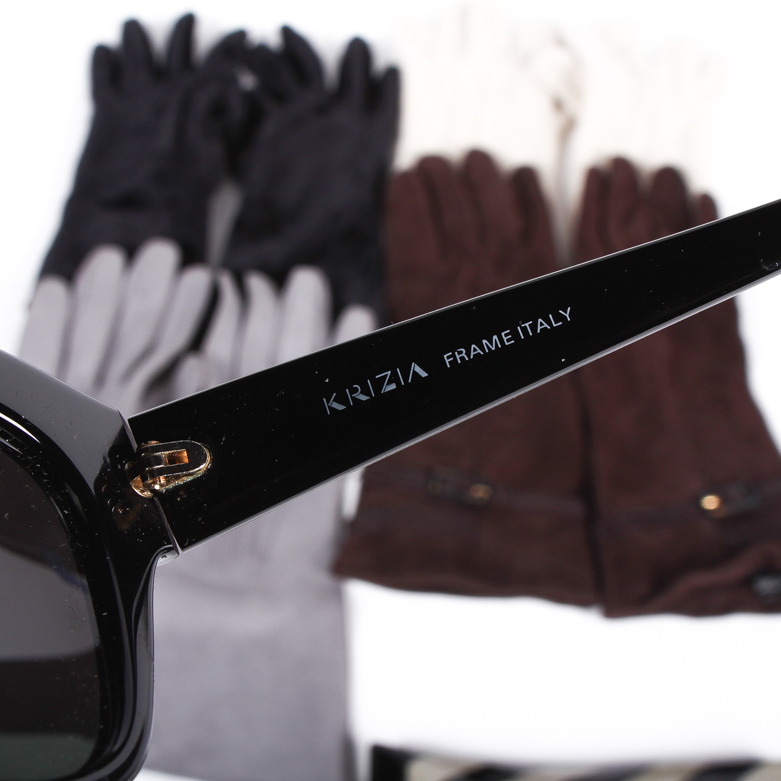 Krizia Sunglasses and Women's Gloves