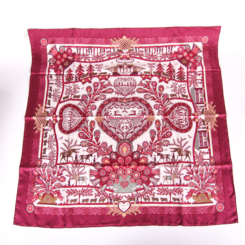 Hermès "D'ecoupages" Silk Scarf