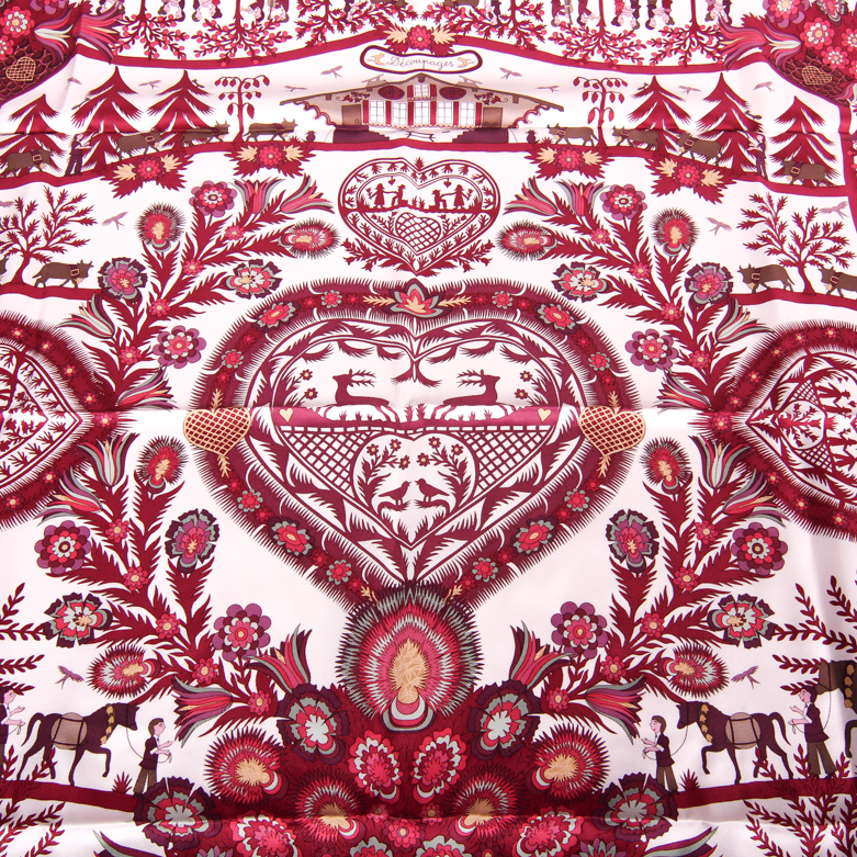 Hermès "D'ecoupages" Silk Scarf