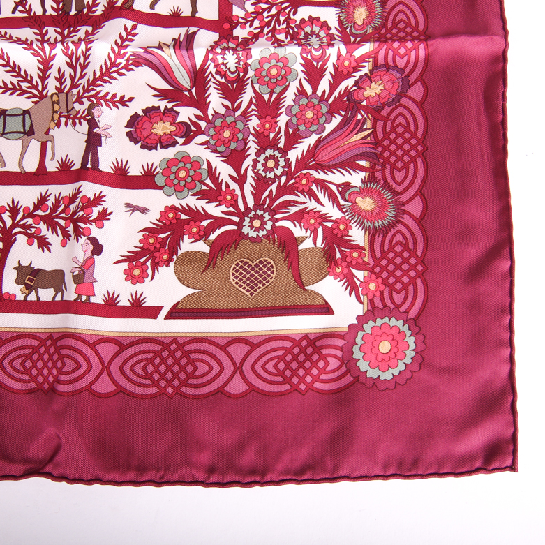 Hermès "D'ecoupages" Silk Scarf
