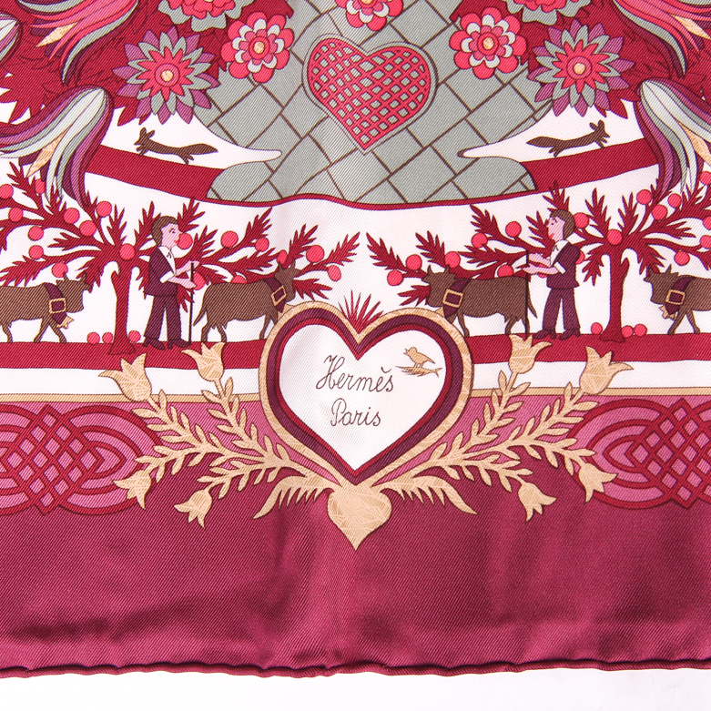 Hermès "D'ecoupages" Silk Scarf