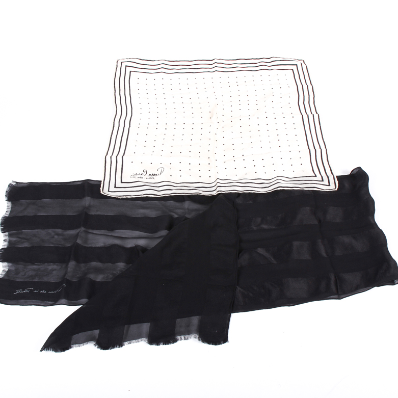 Oscar de la Renta and Pierre Cardin Scarves