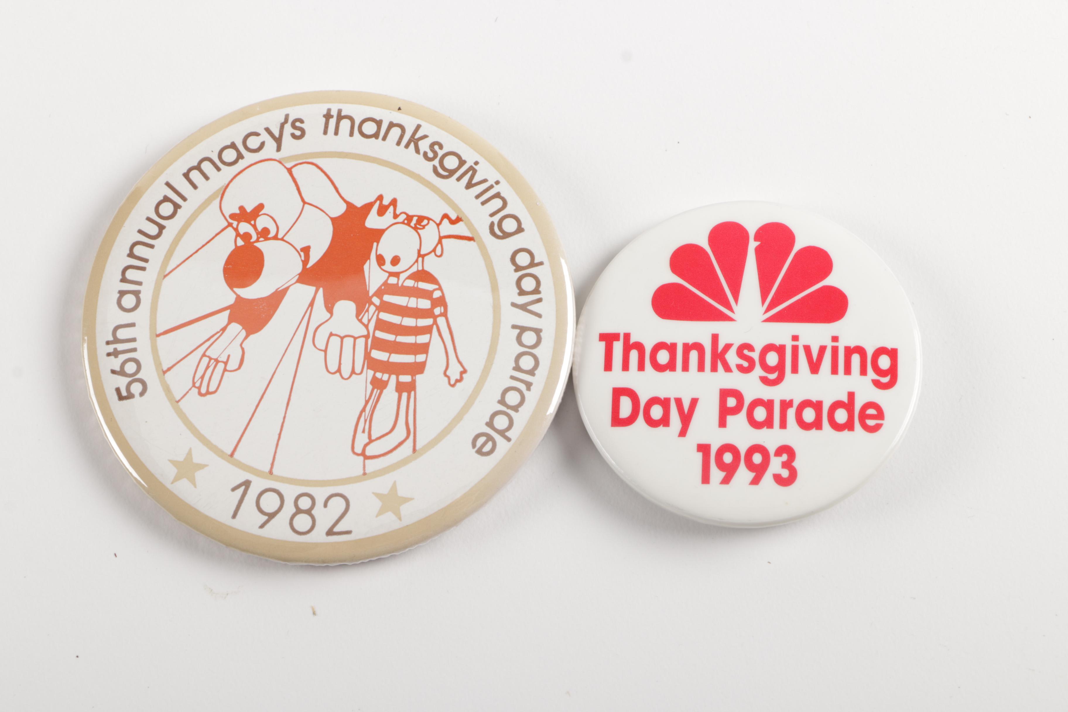 Vintage Parade Pins and Buttons Belonging to Dick Schneider