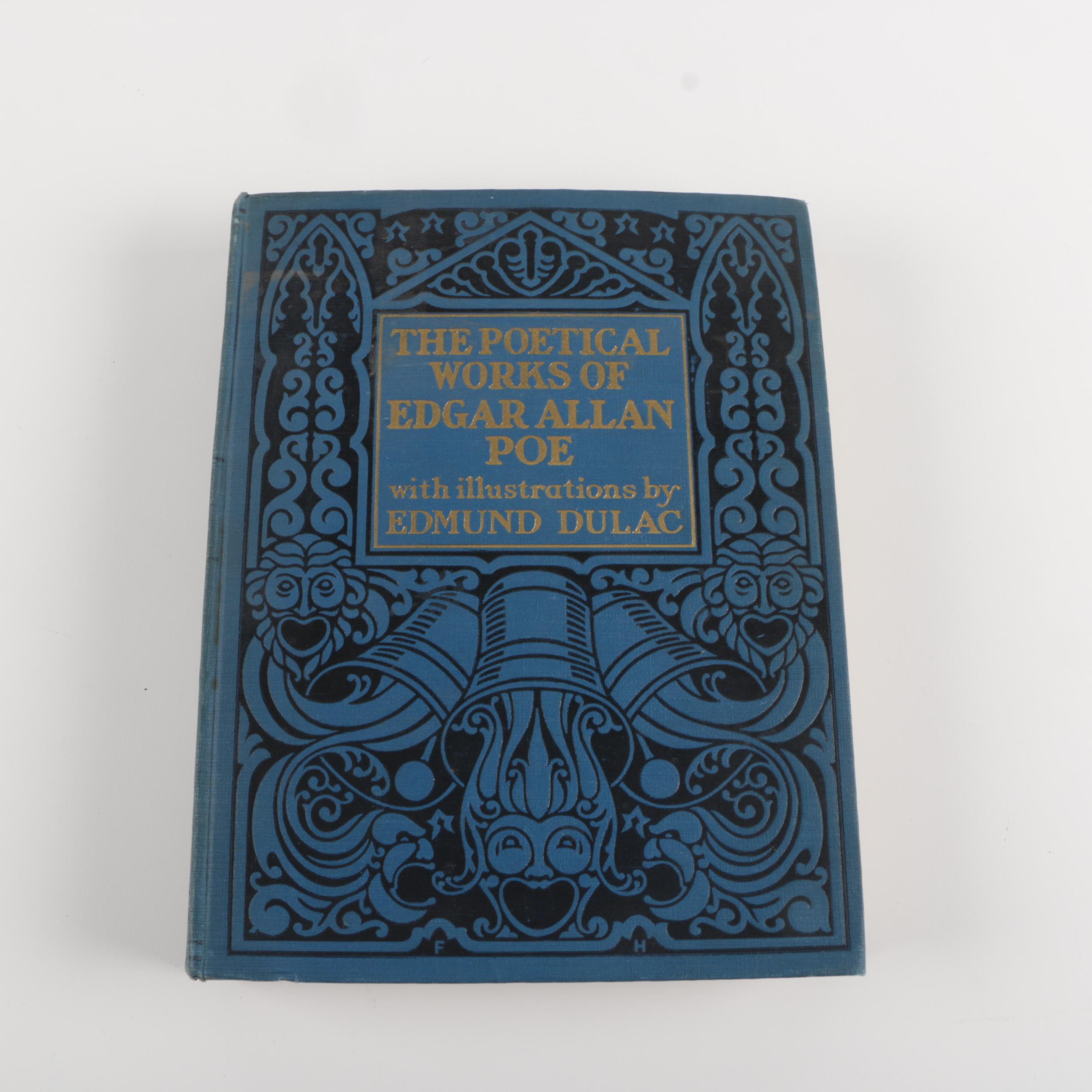 1912 "The Poetical Works of Edgar Allan Poe" Illustrated by Edmund Dulac