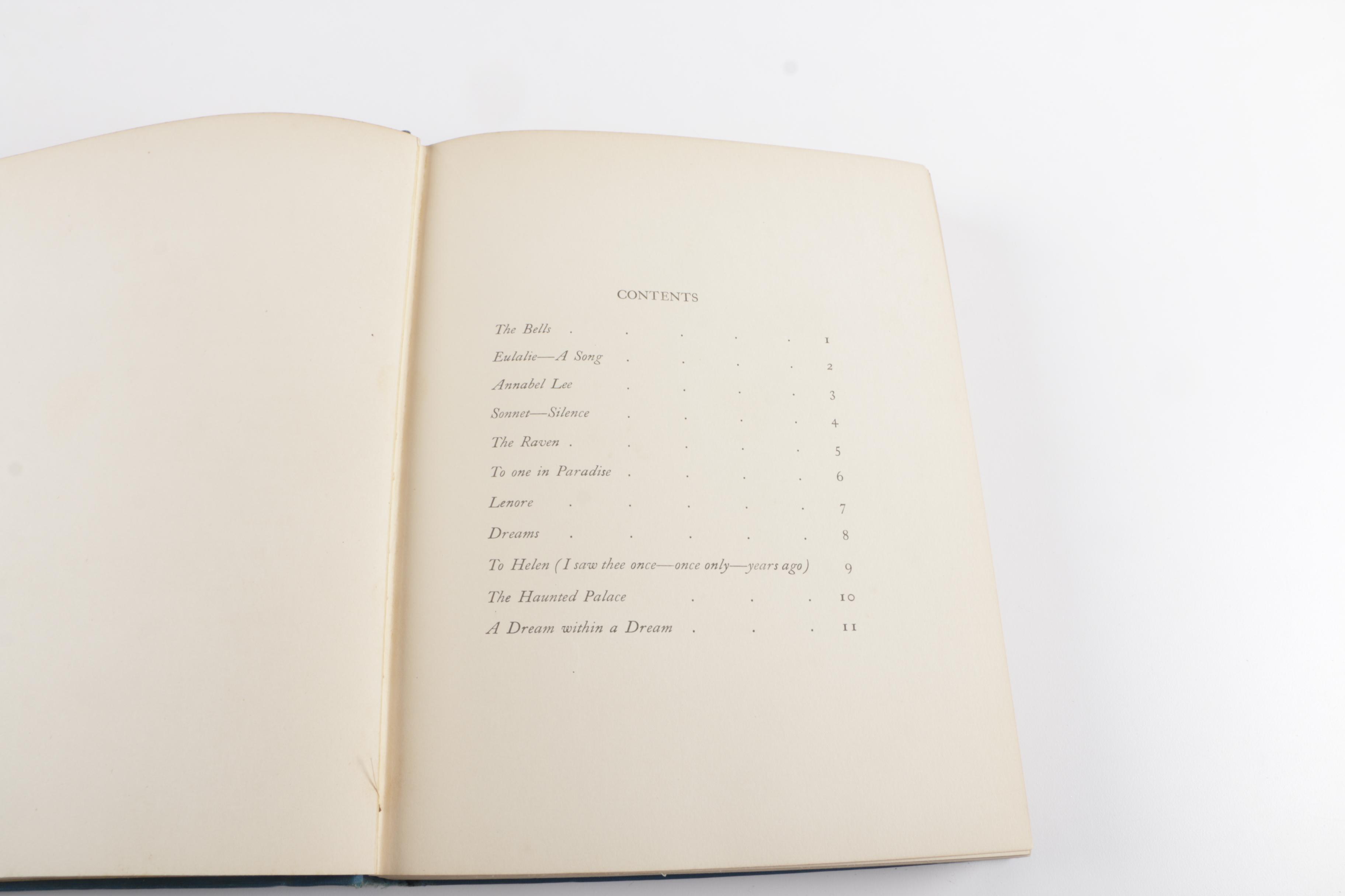 1912 "The Poetical Works of Edgar Allan Poe" Illustrated by Edmund Dulac