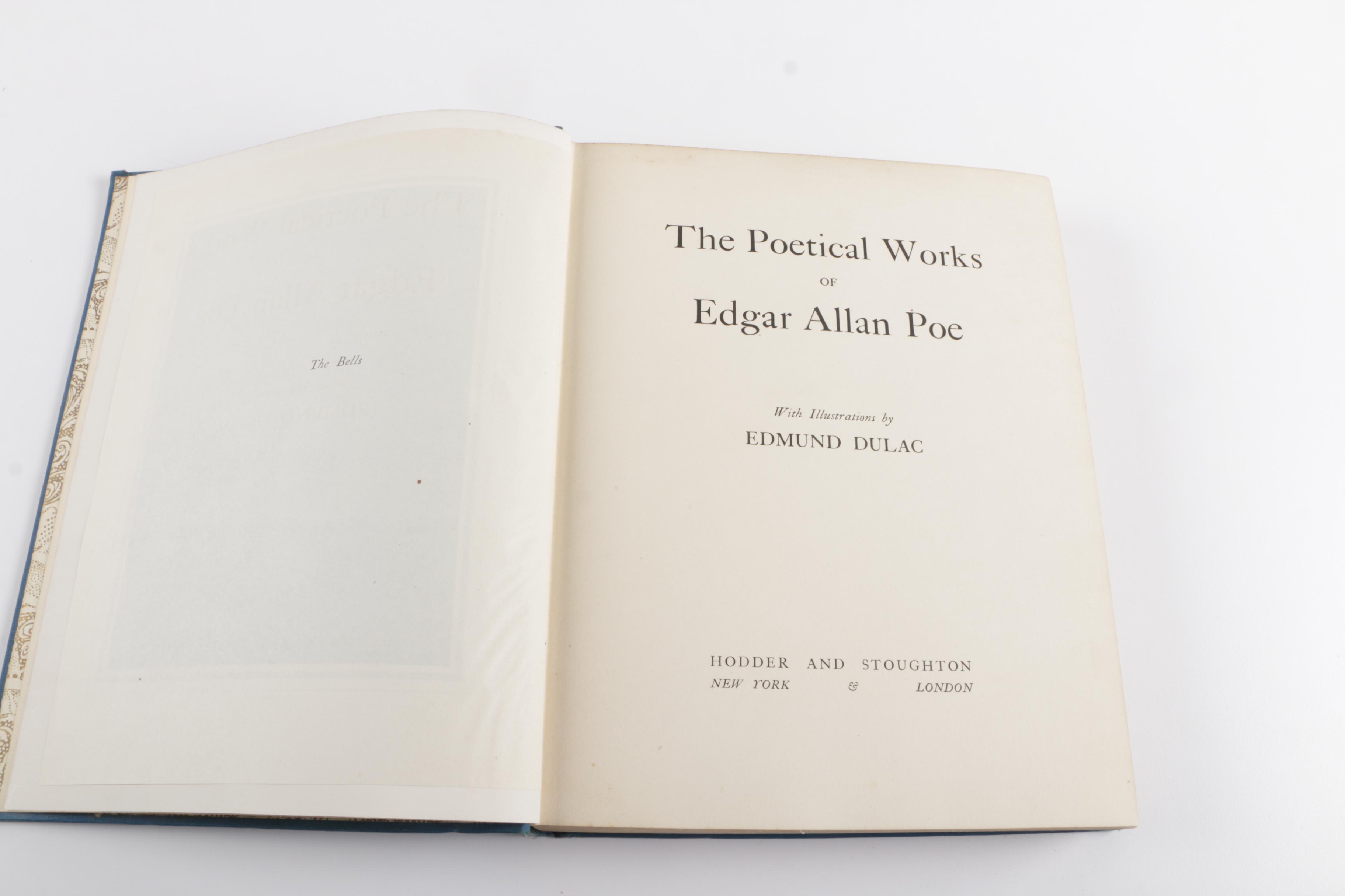1912 "The Poetical Works of Edgar Allan Poe" Illustrated by Edmund Dulac