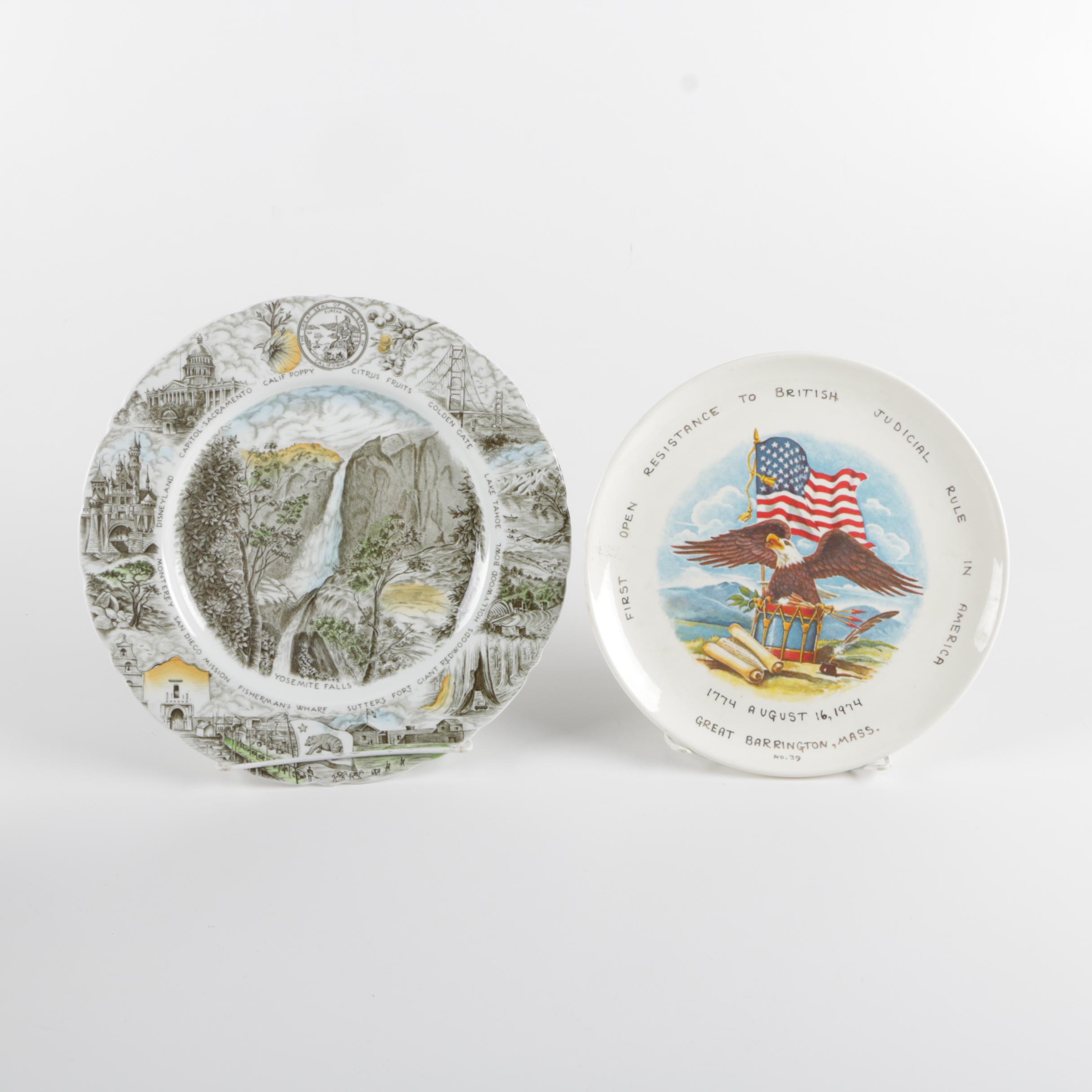 Vintage Commemorative Porcelain Plates