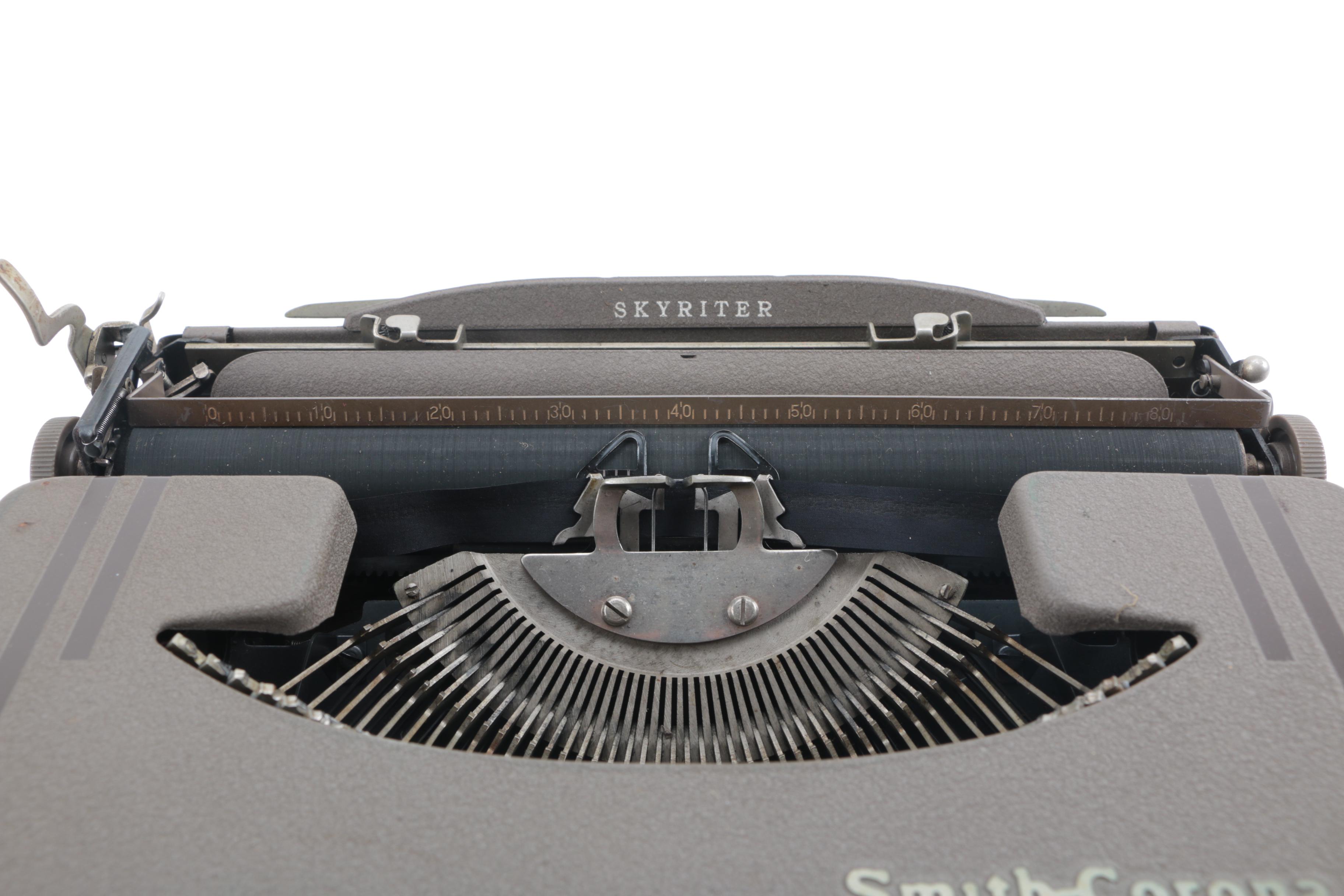 Smith Corona Travel Skyriter Typewriter