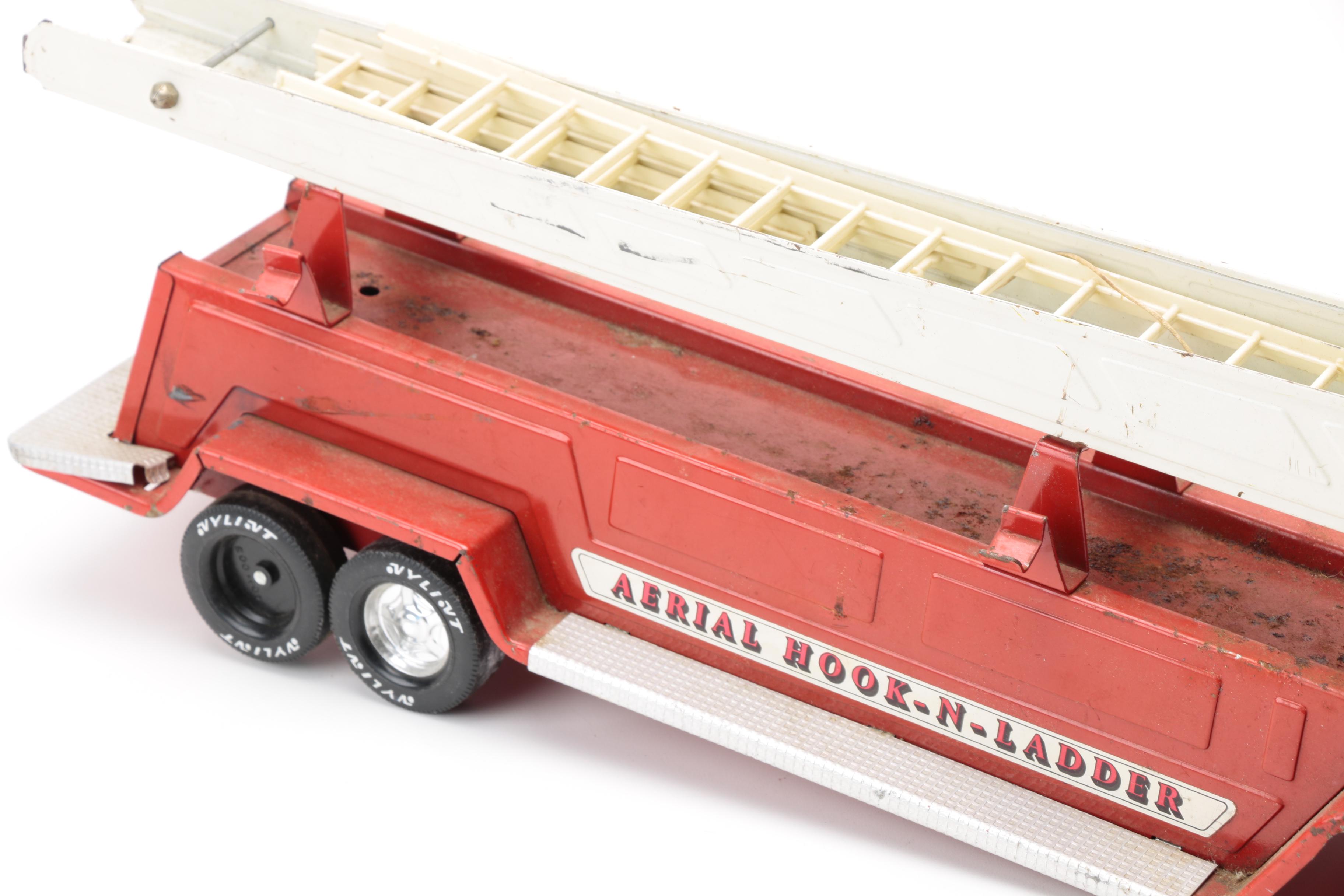 1970s Nylint "Aerial Hook-N-Ladder" Fire Truck