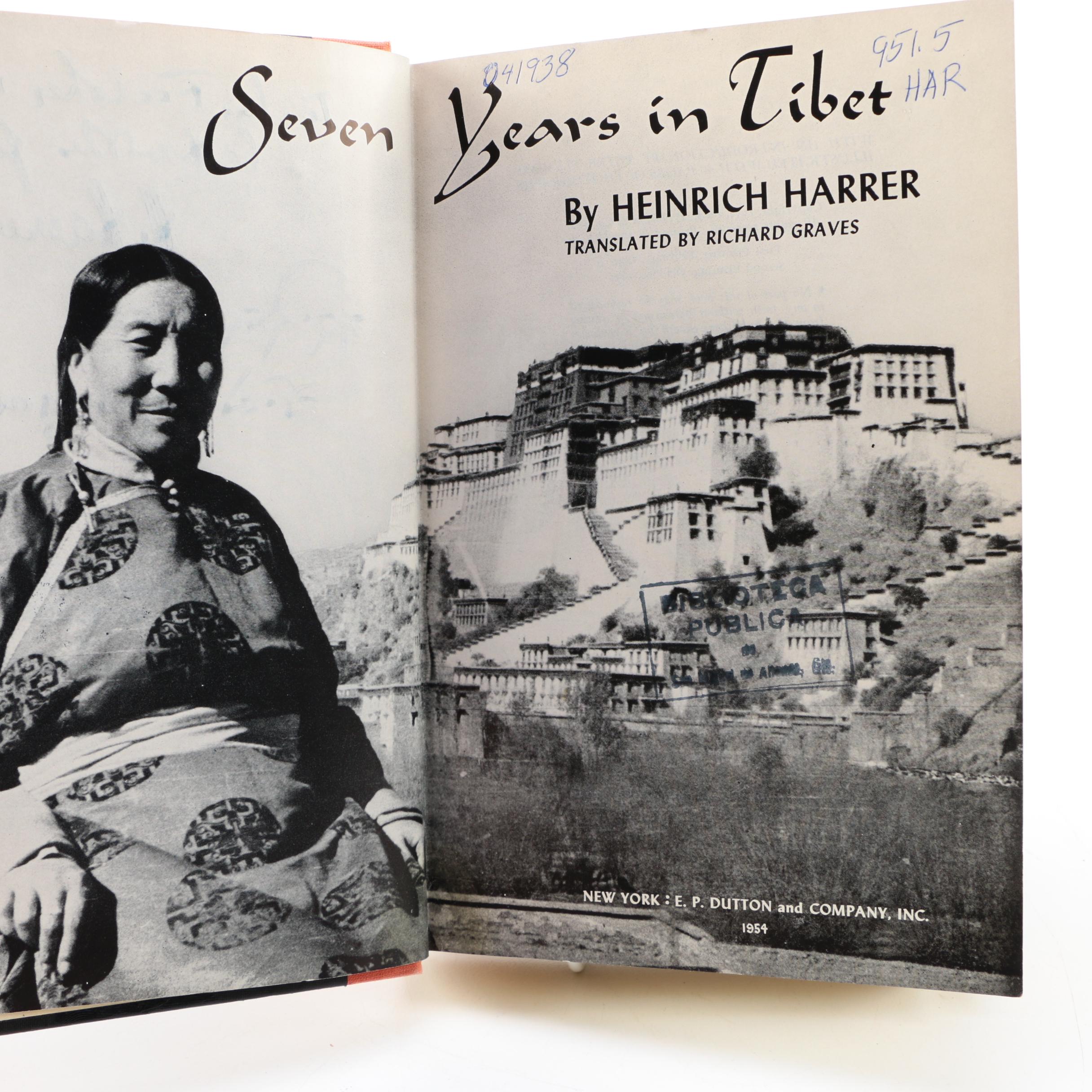 Signed Second Printing "Seven Years in Tibet" by Heinrich Harrer