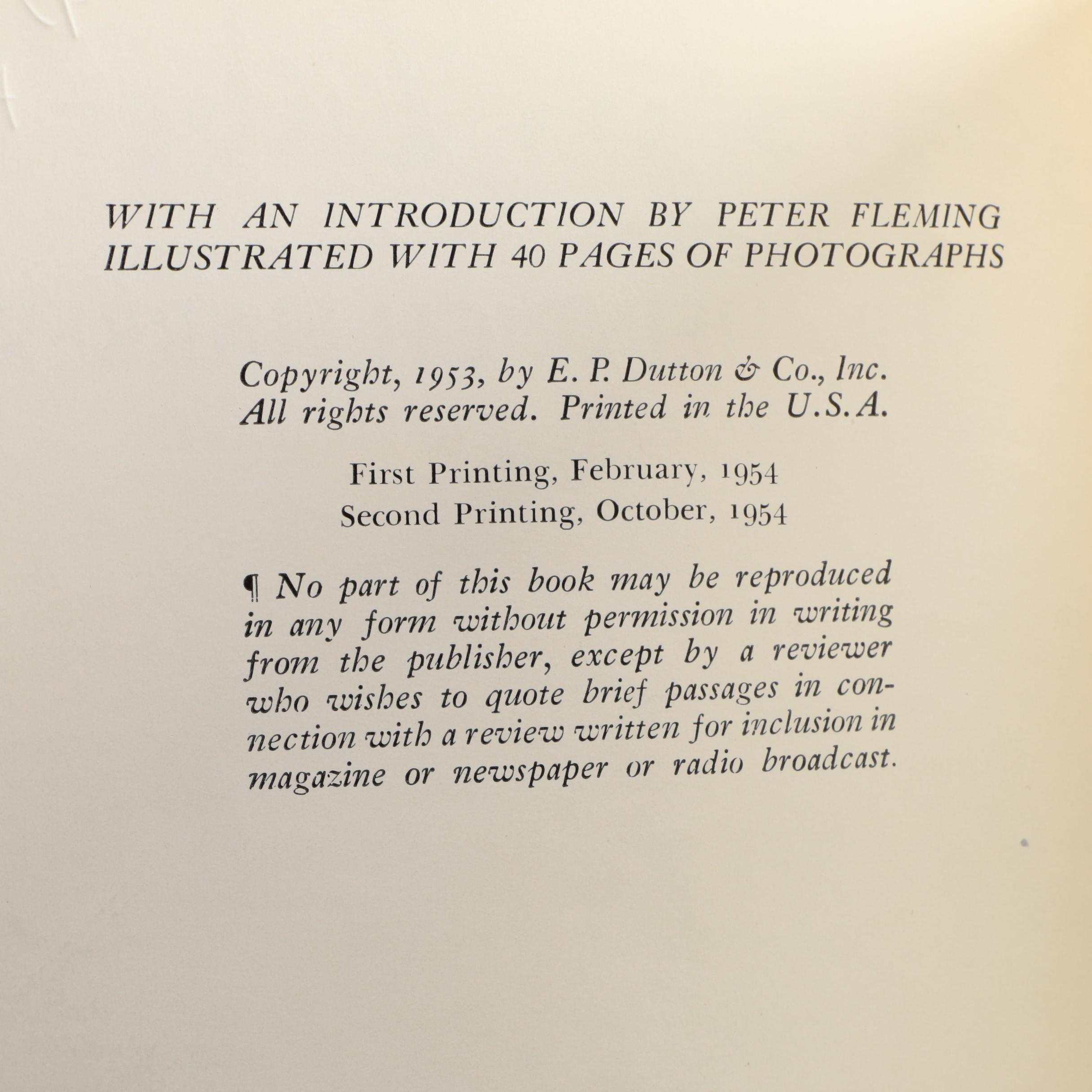 Signed Second Printing "Seven Years in Tibet" by Heinrich Harrer