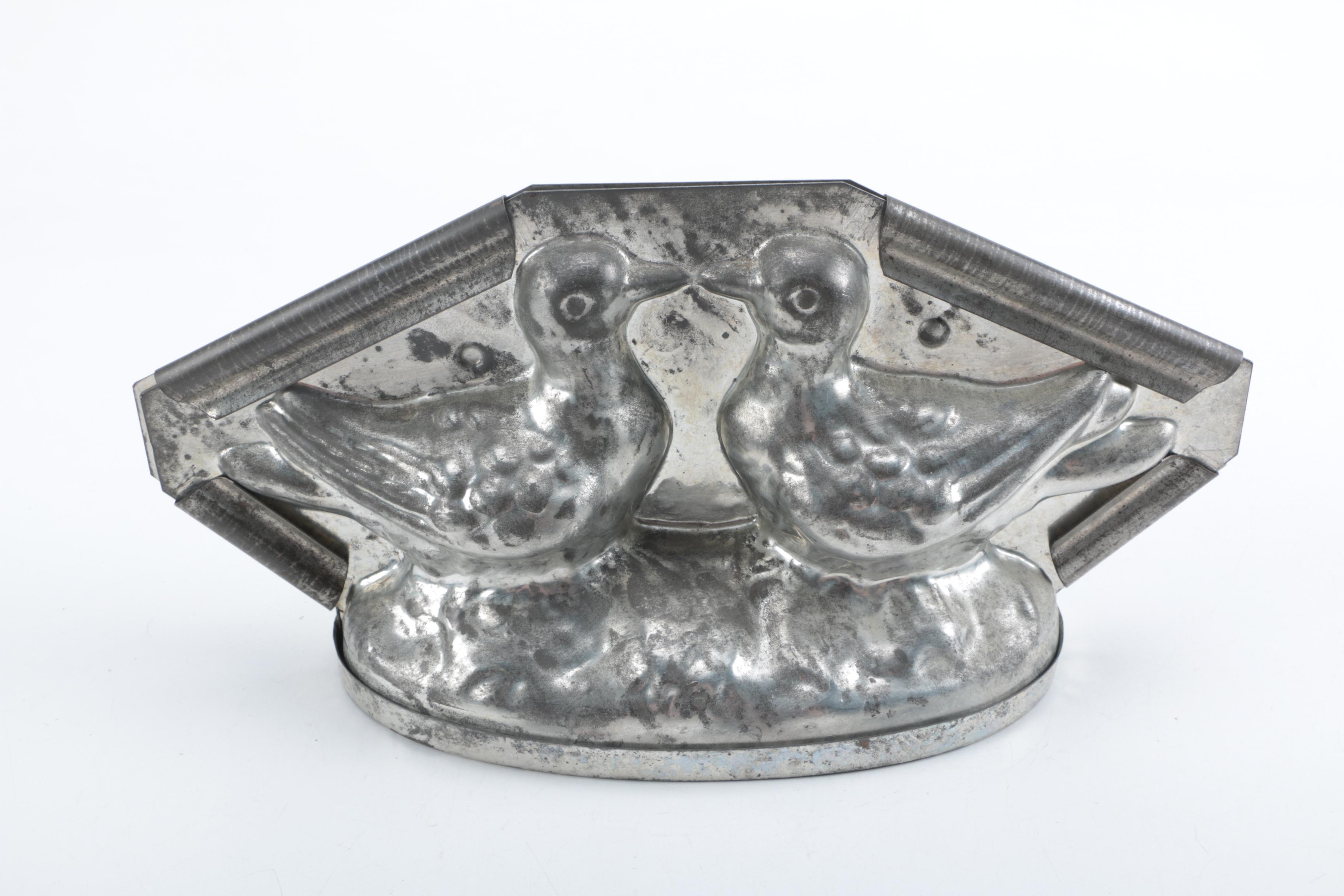 Metal Chocolate Dove Mold