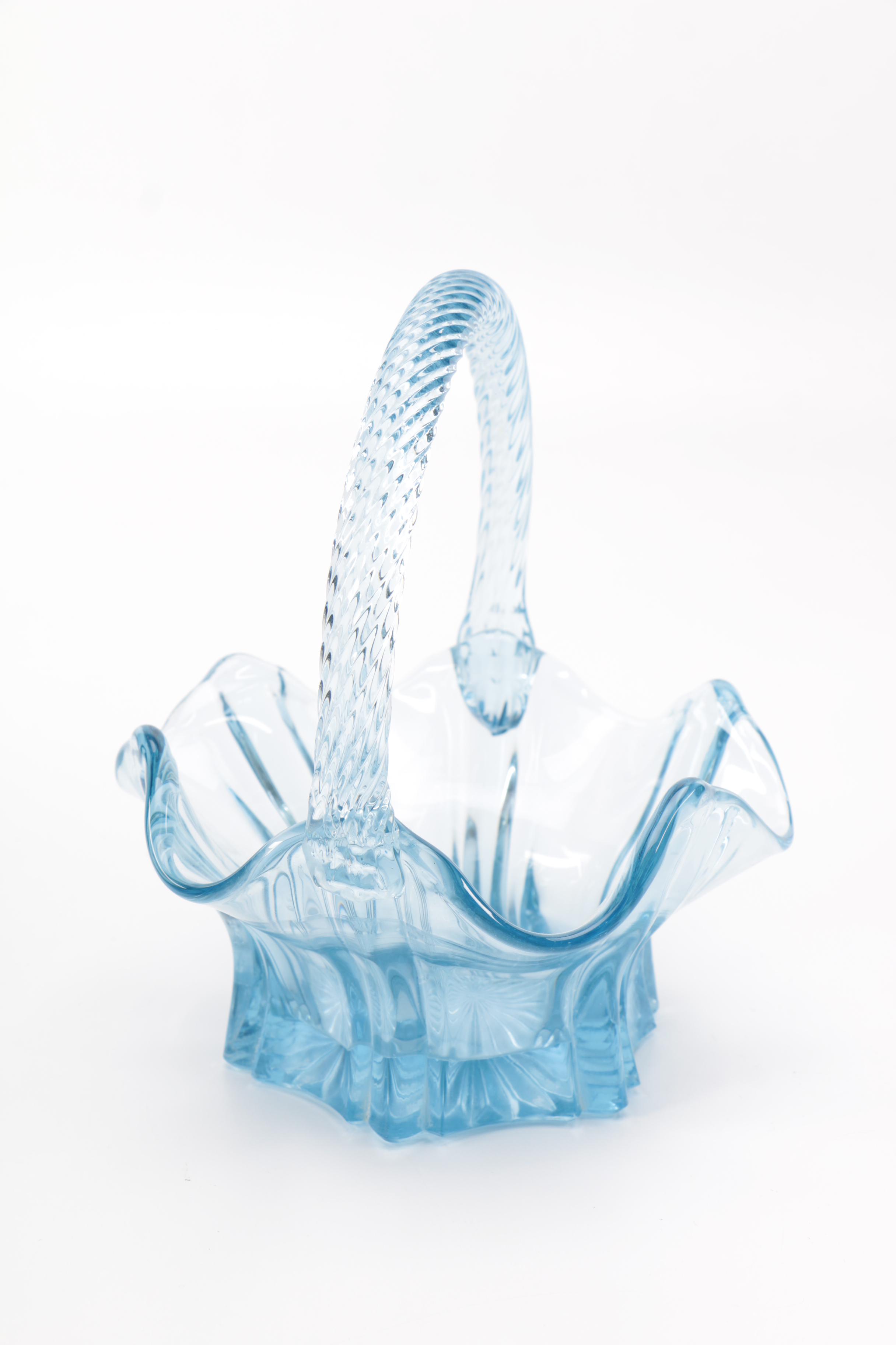 Fenton Decorative Glass Bowls and Two Candlesticks