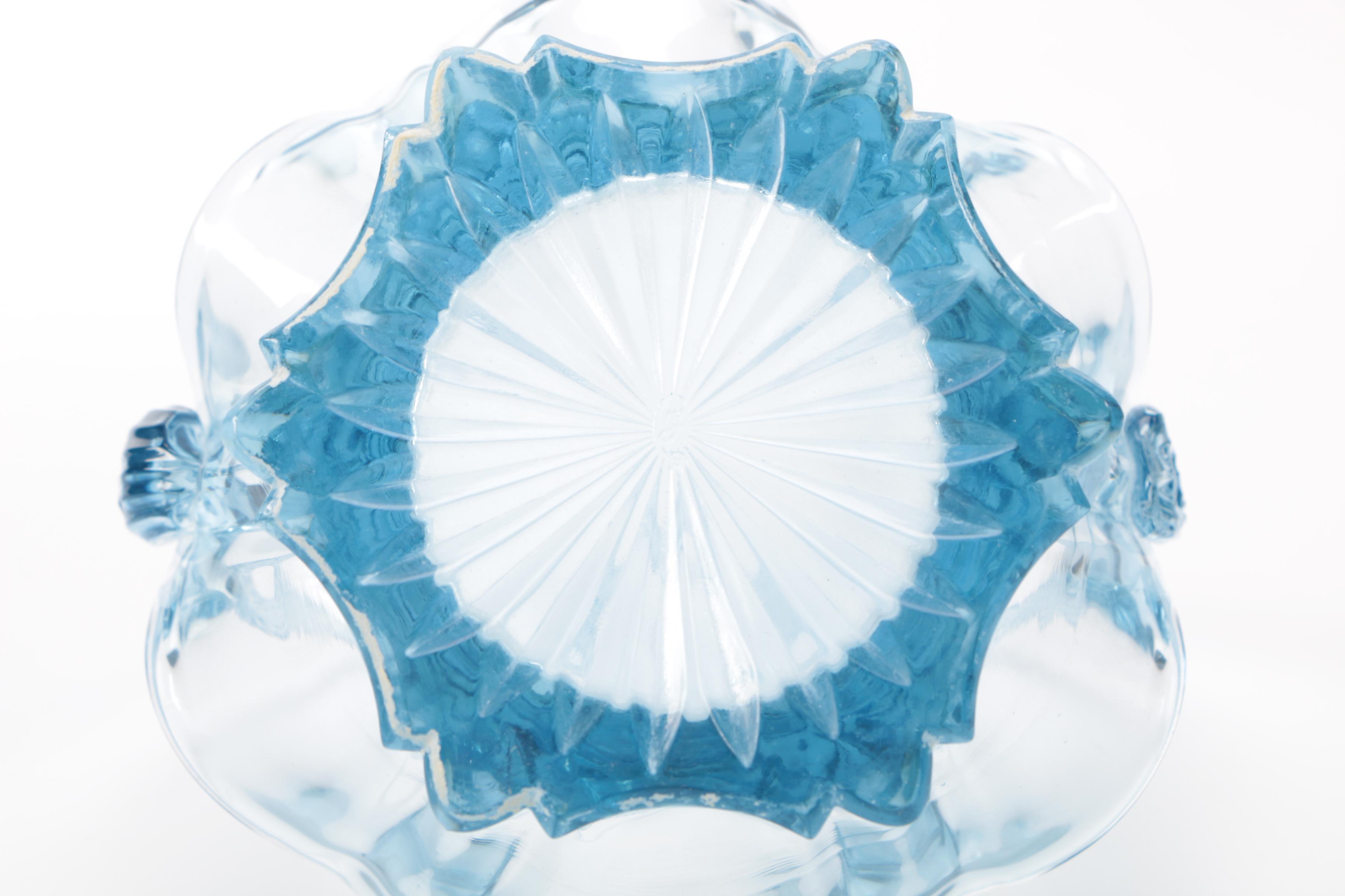 Fenton Decorative Glass Bowls and Two Candlesticks